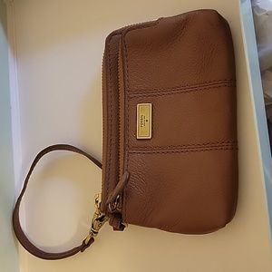 Fossil Leather Wristlet